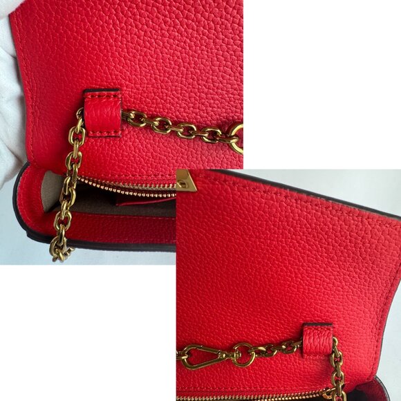 MCM Visetos Millie Leather Chain Crossbody Bag - Picture 12 of 12